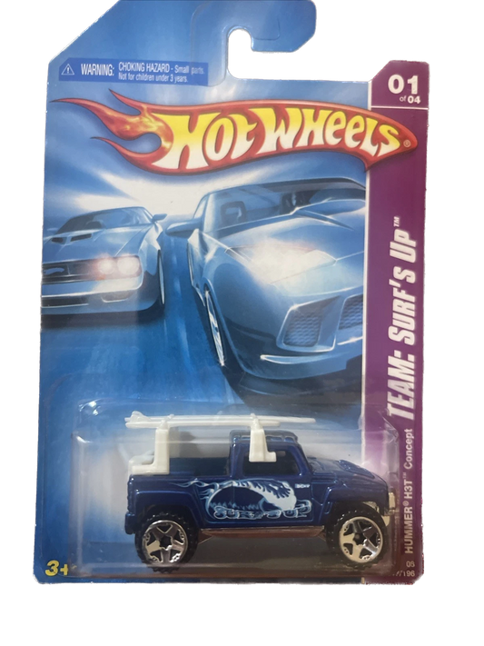 2008 Hot Wheels Collector #117 Hummer H3T Concept 1:64 Surf's Up 1/4 (bb)