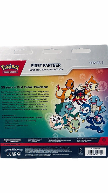 Pokémon TCG | First Partner Illustration Collection | Series 1 Box | SEALED | 3 Promos