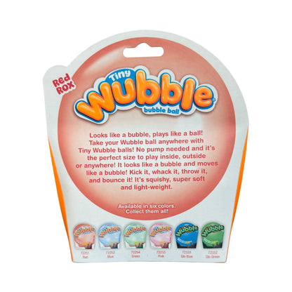 NSI International | Tiny Wubble Bubble Ball | Red Rox | Stretchy Sensory Ball