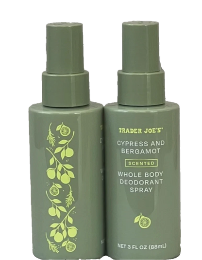 Trader Joe's | Cypress & Bergamot | Whole Body Deodorant Spray