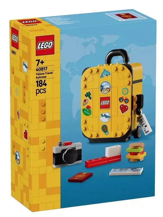 LEGO | Icons | Yellow Travel Suitcase | 333 Pieces | 40817