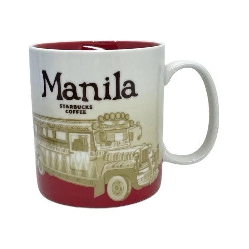 EUC  STARBUCKS 2013 MANILA MAYNILA "JEEPNEY" MUG  16oz