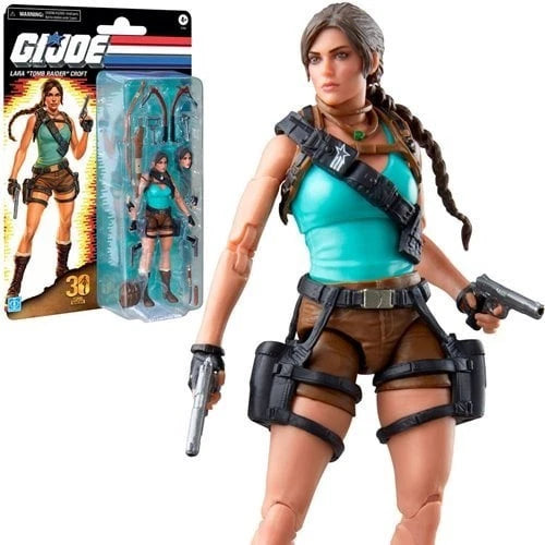 Hasbro | G.I. Joe Classified Lara Croft Tomb Raider | Retro 6-in Action Figure
