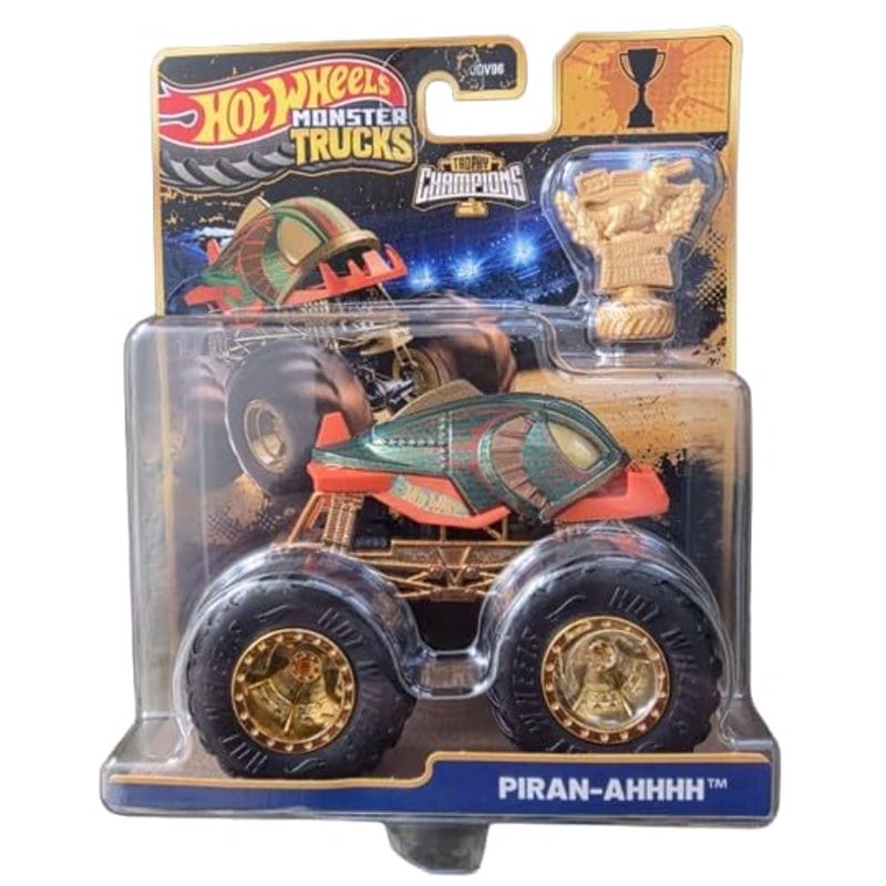 Mattel | Hot Wheels Monster Trucks Trophy Champions Piran-Ahhhh | 1:64 Scale Die-Cast