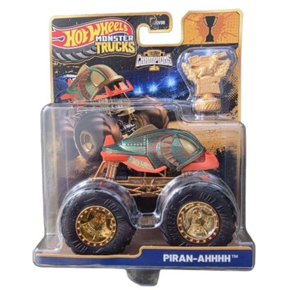 Mattel | Hot Wheels Monster Trucks Trophy Champions Piran-Ahhhh | 1:64 Scale Die-Cast