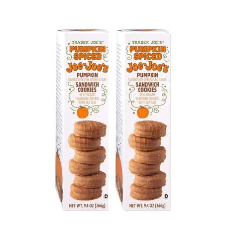 Trader Joe's | Pumpkin Spiced Joe-Joe's | Sandwich Cookies | Pack of 2