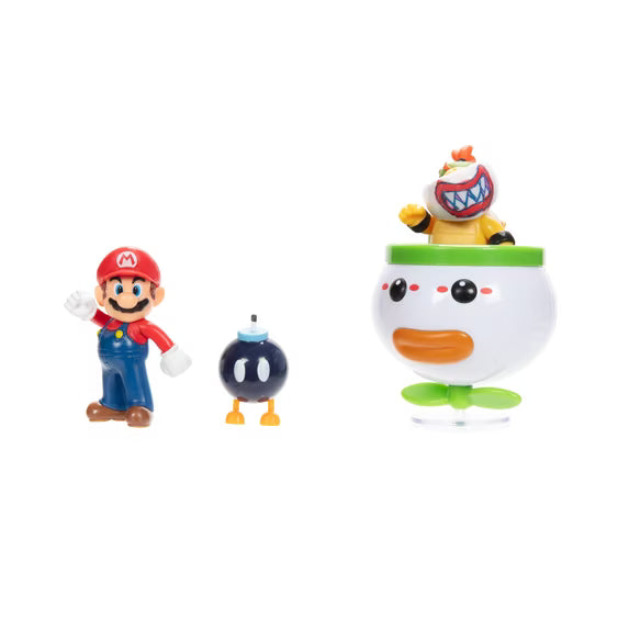JAKKS Pacific | Nintendo Super Mario & Bowser Jr | 2.5" Figure Set | 5 Pieces