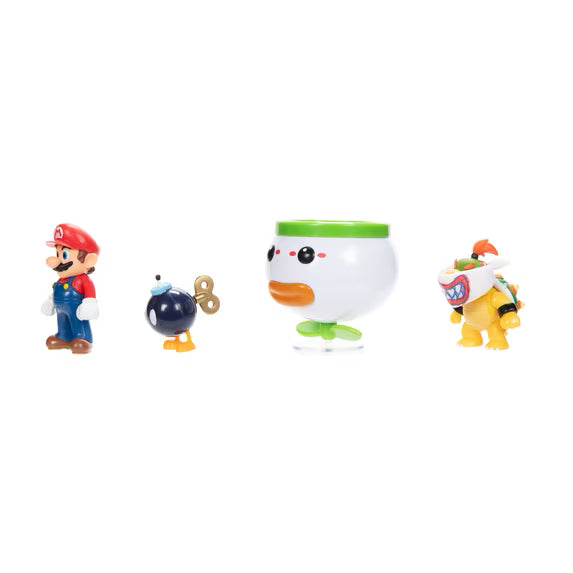 JAKKS Pacific | Nintendo Super Mario & Bowser Jr | 2.5" Figure Set | 5 Pieces