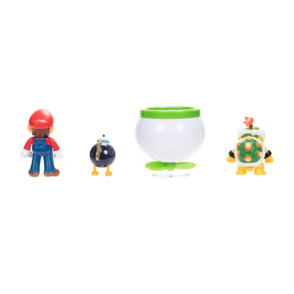 JAKKS Pacific | Nintendo Super Mario & Bowser Jr | 2.5" Figure Set | 5 Pieces