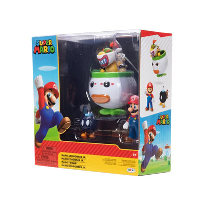 JAKKS Pacific | Nintendo Super Mario & Bowser Jr | 2.5" Figure Set | 5 Pieces
