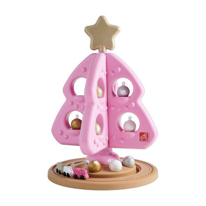 Step2 My First Christmas Tree Whimsical Pink toddler Christmas tree
