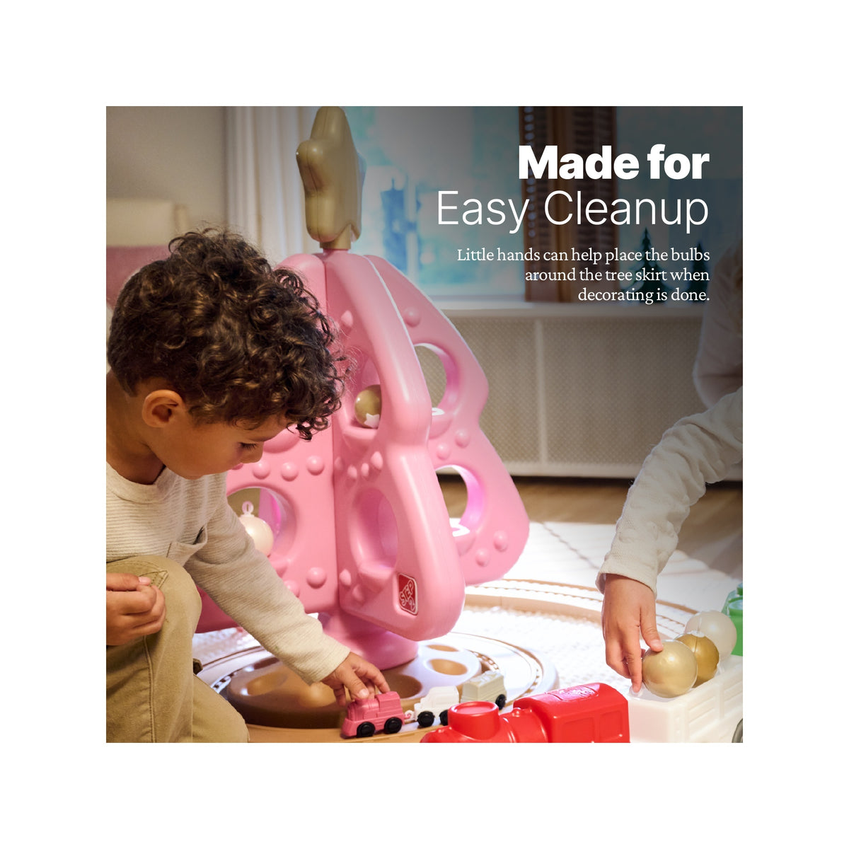 Step2 pink toddler Christmas tree easy cleanup