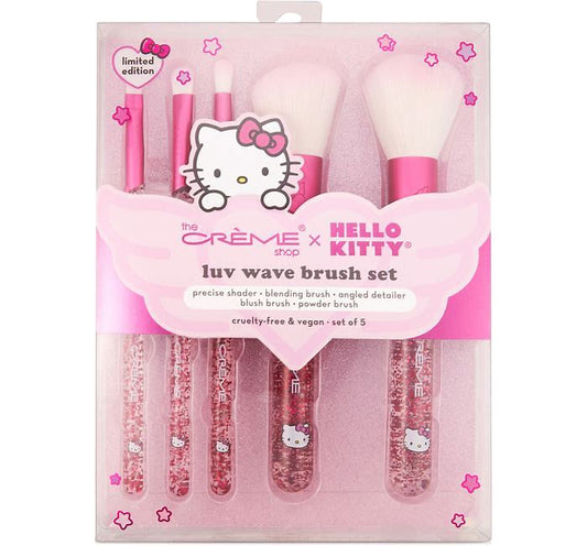 The Crème Shop - Hello Kitty Limited Edition Wave Makeup Brush Set Of 5