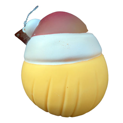 Back of ToyMendous Santa hat dumpling squishy