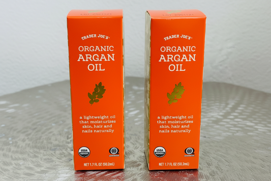 Trader Joe's Organic Argan Oil |100% Pure Cold-Pressed Moroccan Oil | 2 Pack